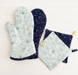 Oven Mitts and Potholder Set